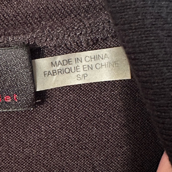 Alice + Olivia Stacey Bendet AIR SM Leather VTG Y2K BlK Short Sleeve Turtleneck - Picture 5 of 13